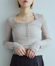 seamless basic. シームレスベーシック Romance ロングスリーブT SB1127