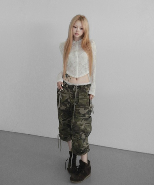 THEAIRTOWN(ジエアタウン)の「rose crop hz(パーカー・レディース・ブラック/アイボリー/ライトピンク・FREE)」の16枚目の写真
