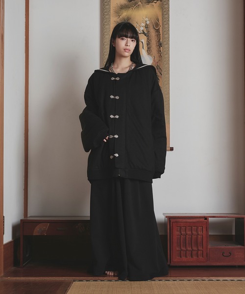 狐独(コドク)の「セーラーカラーチャイナブルゾン(ブルゾン・メンズ・ネイビー/ブラック・LARGE/MEDIUM)」の21枚目の写真