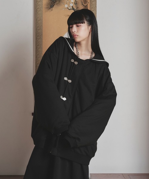 狐独(コドク)の「セーラーカラーチャイナブルゾン(ブルゾン・メンズ・ネイビー/ブラック・LARGE/MEDIUM)」の18枚目の写真