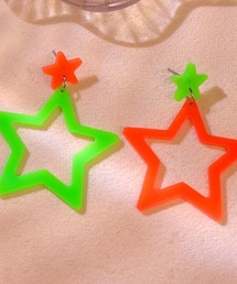 ネオンスター アクリルピアス