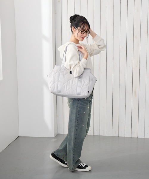 ROOTOTE(ルートート)の「ROOTOTE ルートート SN.グランデ.hacco-A(トートバッグ・レディース・カーキ系/グレー系/ブラック系/ピンク系・FREE)」の6枚目の写真