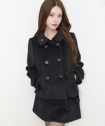 BURTON ボタン ショートコート VLACK