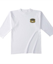 Ol' Basics（オール・ベーシックス） 7分袖Tシャツ シェイクハンド プリント ワンポイント フットボールTシャツ オープンエンド生地 メンズ ユニセックス アメカジ