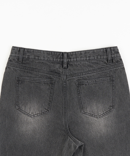 TOFFEE(トフィー)の「セミフレアデニムホットパンツ (BLACK)(デニムパンツ・メンズ・その他・SMALL/MEDIUM/LARGE/X-LARGE)」の7枚目の写真