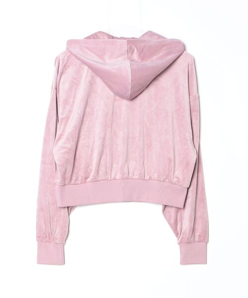 adidas(アディダス)の「エッセンシャルズ ベロア トラックジャケット(ジャージ) / アディダスオリジナルス adidas Originals(パーカー・レディース・ピンク・X-SMALL/X-LARGE/SMALL/MEDIUM/LARGE/XX-LARGE)」の6枚目の写真