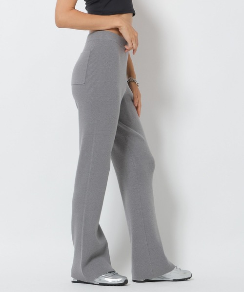 HEREIAM(ヘレイアム)の「【HEREIAM】スリムリブニットパンツ(その他パンツ・レディース・杢グレー/ブラック・SMALL/ST/X-SMALL/MEDIUM)」の8枚目の写真