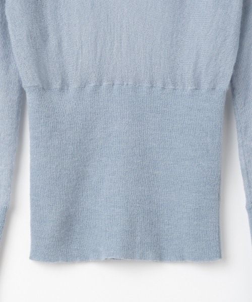 MILLO WOMEN（ミロウーマン）の「シアーディープVネックニット [アッシュブルー]（ニット/セーター・レディース・その他・ONE SIZE）」の6枚目の写真