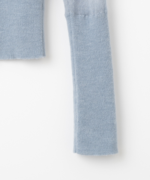 MILLO WOMEN（ミロウーマン）の「シアーディープVネックニット [アッシュブルー]（ニット/セーター・レディース・その他・ONE SIZE）」の7枚目の写真