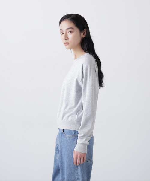 YLEVE（イレーヴ）の「YLEVE / COTTON KNIT PULLOVER（ニット/セーター・レディース・ネイビー/レッド/グレー・1）」の12枚目の写真