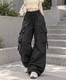 【ルーズシルエットでこなれ見え】ドロストワイドカーゴパンツ