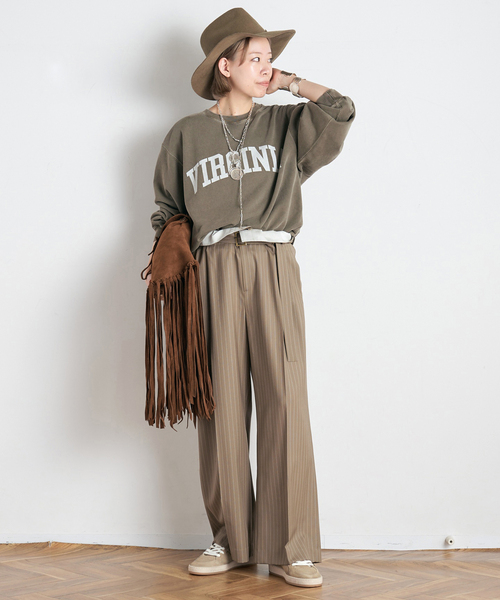 AP STUDIO(エーピーストゥディオ)の「【ALBERTOLUTI/アルベルト ルティ】CONCHO FRINGE BAG(クラッチバッグ・レディース・ブラウン・FREE)」の5枚目の写真
