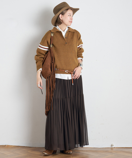 AP STUDIO(エーピーストゥディオ)の「【ALBERTOLUTI/アルベルト ルティ】CONCHO FRINGE BAG(クラッチバッグ・レディース・ブラウン・FREE)」の6枚目の写真