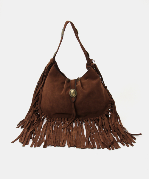 AP STUDIO(エーピーストゥディオ)の「【ALBERTOLUTI/アルベルト ルティ】CONCHO FRINGE BAG(クラッチバッグ・レディース・ブラウン・FREE)」の8枚目の写真