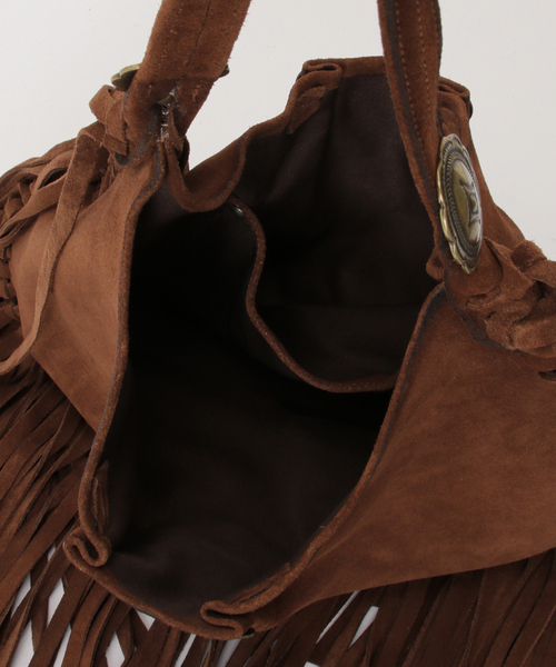 AP STUDIO(エーピーストゥディオ)の「【ALBERTOLUTI/アルベルト ルティ】CONCHO FRINGE BAG(クラッチバッグ・レディース・ブラウン・FREE)」の11枚目の写真