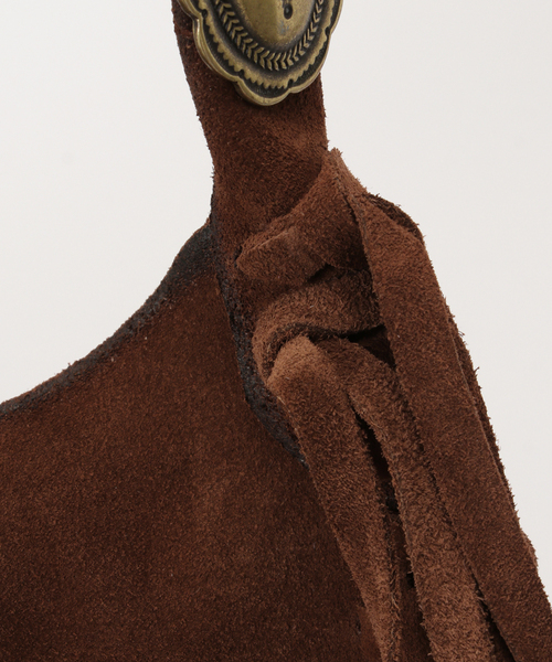 AP STUDIO(エーピーストゥディオ)の「【ALBERTOLUTI/アルベルト ルティ】CONCHO FRINGE BAG(クラッチバッグ・レディース・ブラウン・FREE)」の13枚目の写真