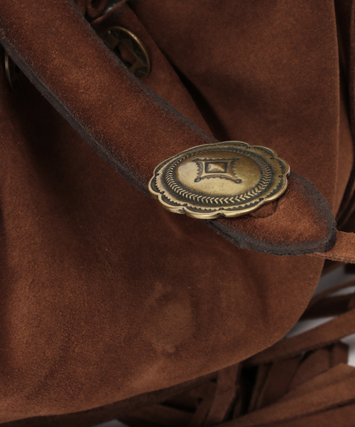 AP STUDIO(エーピーストゥディオ)の「【ALBERTOLUTI/アルベルト ルティ】CONCHO FRINGE BAG(クラッチバッグ・レディース・ブラウン・FREE)」の14枚目の写真
