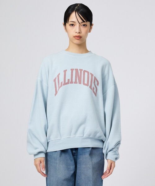 REMI RELIEF(レミレリーフ)の「【REMI RELIEF / レミレリーフ】SP加工 起毛裏毛 クルースウェット / ILLINOS(スウェット・メンズ・アイボリー/サックスブルー・M/L)」の14枚目の写真