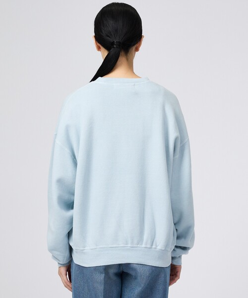 REMI RELIEF(レミレリーフ)の「【REMI RELIEF / レミレリーフ】SP加工 起毛裏毛 クルースウェット / ILLINOS(スウェット・メンズ・アイボリー/サックスブルー・M/L)」の16枚目の写真