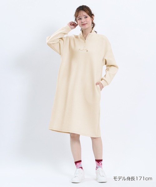 モッズ　マリークワント　ブークレ　ワンピース　古着　レトロ MARY QUANT｜マリークワントのワンピース/ドレス（ホワイト/白色系