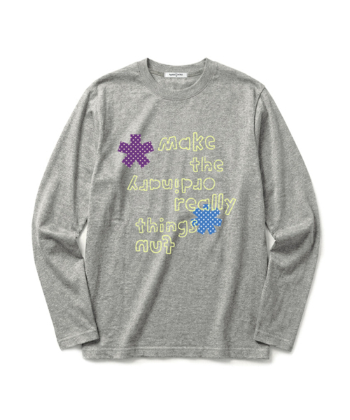 THEMORFHOUSE（ザモーフハウス）の「ブロックスノープリント スタンダードフィット ロングスリーブ アイボリー（Tシャツ/カットソー・レディース・その他・MEDIUM/LARGE）」の3枚目の写真