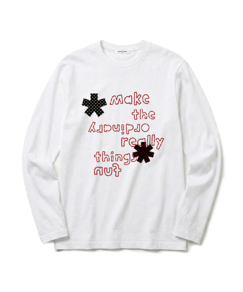 THEMORFHOUSE（ザモーフハウス）の「ブロックスノープリント スタンダードフィット ロングスリーブ アイボリー（Tシャツ/カットソー・レディース・その他・MEDIUM/LARGE）」の4枚目の写真