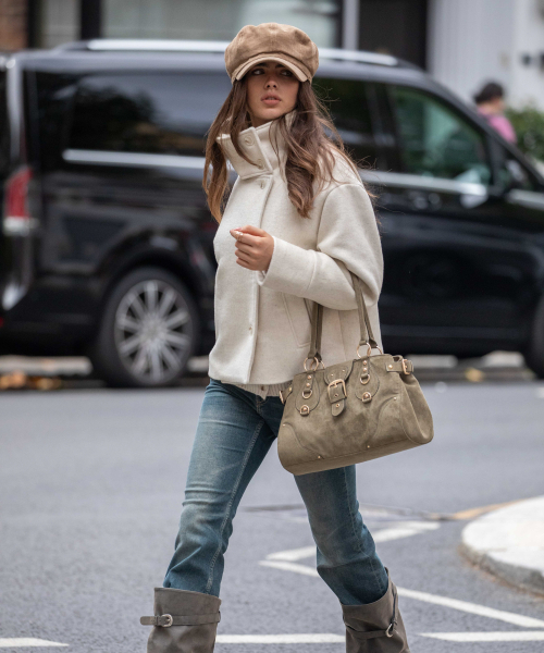 DIMANCHE(ディマンシュ)の「Double Breasted Short Coat (cream)(チェスターコート・レディース・その他・FREE)」の5枚目の写真
