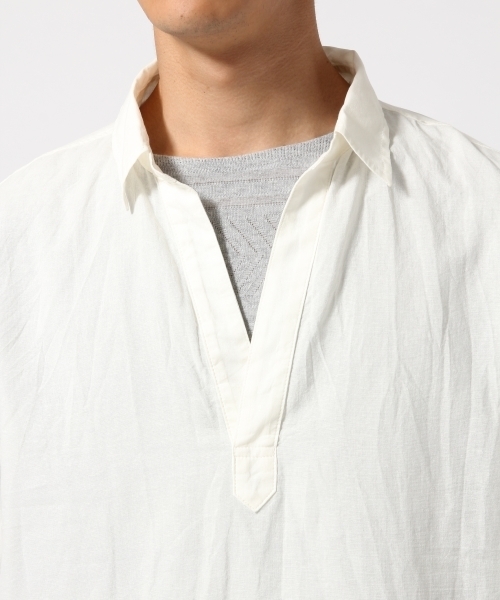 RAGEBLUE（レイジブルー）の「ペーパースキッパー7分袖/718722（シャツ/ブラウス・メンズ・ライトブルー/グリーン/ホワイト・MEDIUM/LARGE）」の7枚目の写真