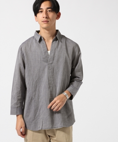 RAGEBLUE（レイジブルー）の「ペーパースキッパー7分袖/718722（シャツ/ブラウス・メンズ・ライトブルー/グリーン/ホワイト・MEDIUM/LARGE）」の15枚目の写真