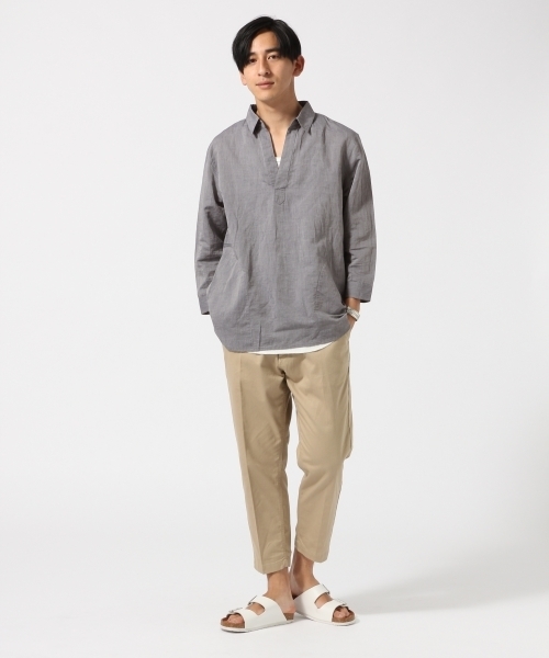 RAGEBLUE（レイジブルー）の「ペーパースキッパー7分袖/718722（シャツ/ブラウス・メンズ・ライトブルー/グリーン/ホワイト・MEDIUM/LARGE）」の10枚目の写真