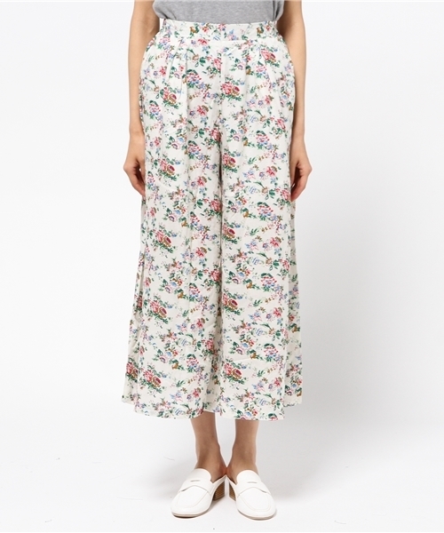 RAY CASSIN（レイカズン）の「レーヨン花柄スカーチョ（その他パンツ・レディース・ネイビー/オフホワイト・FREE）」の6枚目の写真