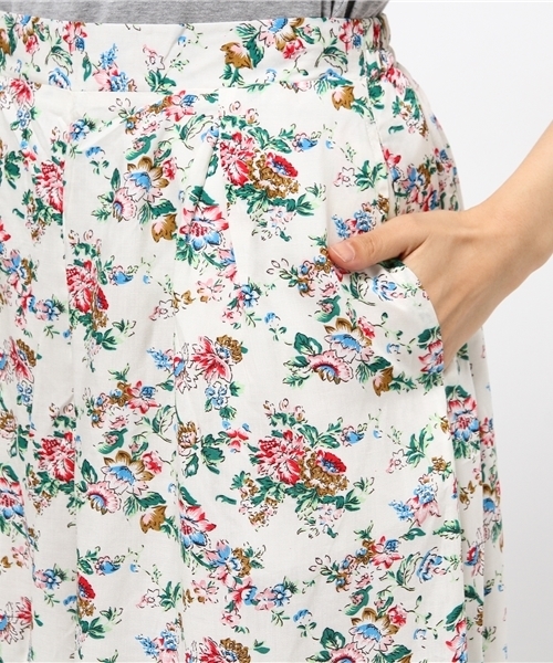 RAY CASSIN（レイカズン）の「レーヨン花柄スカーチョ（その他パンツ・レディース・ネイビー/オフホワイト・FREE）」の11枚目の写真