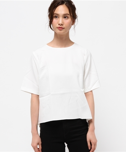 titivate（ティティベイト）の「ﾌﾚｱﾍﾑﾌﾞﾗｳｽ（シャツ/ブラウス・レディース・ホワイト/ネイビー・FREE）」の10枚目の写真