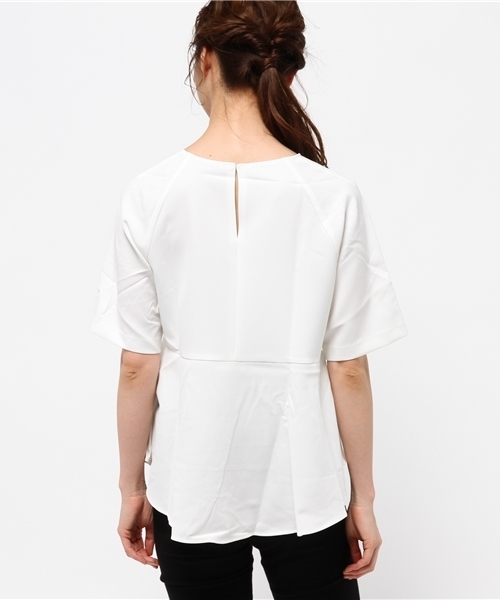 titivate（ティティベイト）の「ﾌﾚｱﾍﾑﾌﾞﾗｳｽ（シャツ/ブラウス・レディース・ホワイト/ネイビー・FREE）」の12枚目の写真