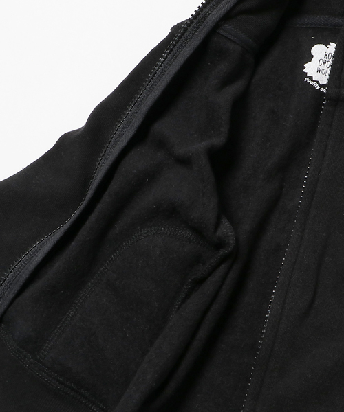 RODEO CROWNS WIDE BOWL（ロデオクラウンズワイドボウル）の「スソロゴ ハイネック ジップパーカー（パーカー・キッズ・ブラック/ベージュ/トップグレー・SMALL/LARGE/X-SMALL/MEDIUM）」の8枚目の写真