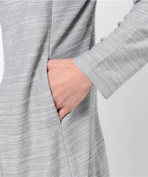 Luv maison（ラブメゾン）の「Luv･SSフードコーディガン（カーディガン/ボレロ・メンズ・ブラック/グレー・M/L）」の6枚目の写真