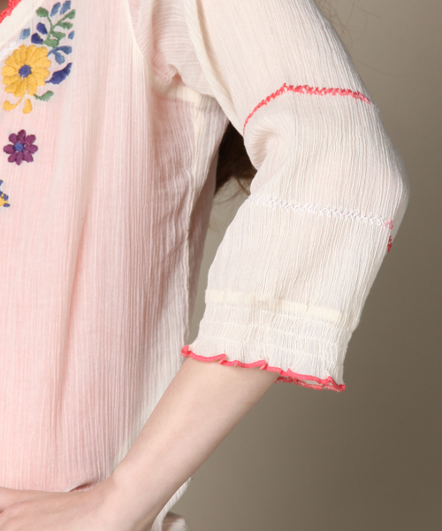 CIAOPANIC（チャオパニック）の「amina×ciaopanic　ベルトップス（シャツ/ブラウス・レディース・オフホワイト/ブラック/ライトグリーン・FREE）」の14枚目の写真