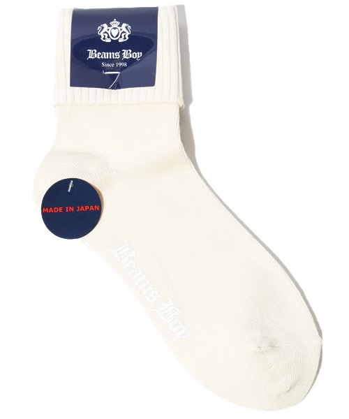 BEAMS BOY(ビームスボーイ)の「△BEAMS BOY / 折返し ソックス(ソックス/靴下・レディース・ナチュラル/ライトブラウン/レッド/イエロー系その他/サックスブルー/ネイビー/ピンク/オリーブ/ライトブルー・ONE SIZE)」の3枚目の写真
