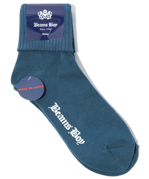 BEAMS BOY(ビームスボーイ)の「△BEAMS BOY / 折返し ソックス(ソックス/靴下・レディース・ナチュラル/ライトブラウン/レッド/イエロー系その他/サックスブルー/ネイビー/ピンク/オリーブ/ライトブルー・ONE SIZE)」の1枚目の写真