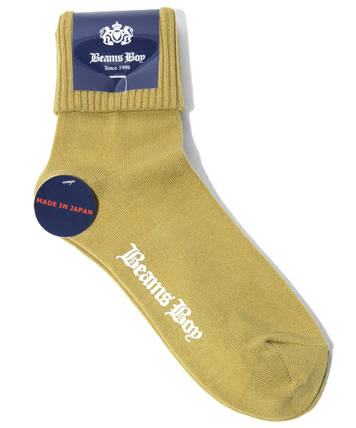 BEAMS BOY(ビームスボーイ)の「△BEAMS BOY / 折返し ソックス(ソックス/靴下・レディース・ナチュラル/ライトブラウン/レッド/イエロー系その他/サックスブルー/ネイビー/ピンク/オリーブ/ライトブルー・ONE SIZE)」の7枚目の写真