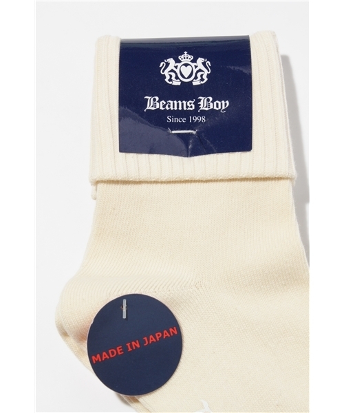 BEAMS BOY(ビームスボーイ)の「△BEAMS BOY / 折返し ソックス(ソックス/靴下・レディース・ナチュラル/ライトブラウン/レッド/イエロー系その他/サックスブルー/ネイビー/ピンク/オリーブ/ライトブルー・ONE SIZE)」の10枚目の写真
