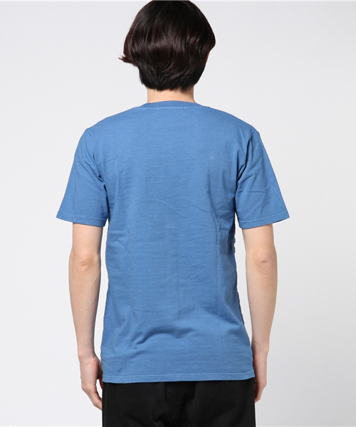 VENCEEXCHANGE（ヴァンスエクスチェンジ）の「ニットオルテガグラデTシャツ               （Tシャツ/カットソー・メンズ・ライトブルー/ネイビー/ブルー・MEDIUM/LARGE）」の5枚目の写真