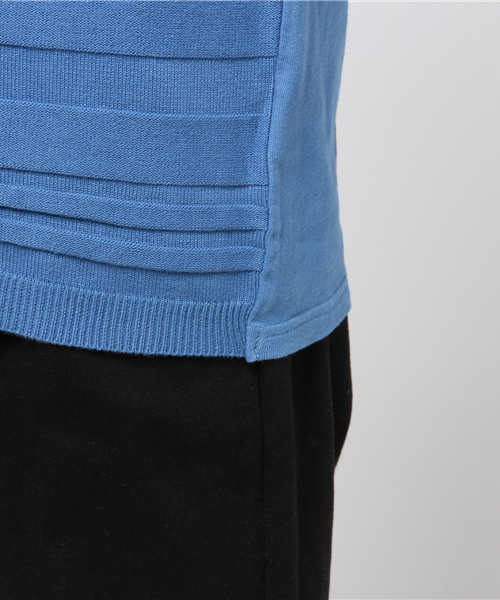 VENCEEXCHANGE（ヴァンスエクスチェンジ）の「ニットオルテガグラデTシャツ               （Tシャツ/カットソー・メンズ・ライトブルー/ネイビー/ブルー・MEDIUM/LARGE）」の8枚目の写真