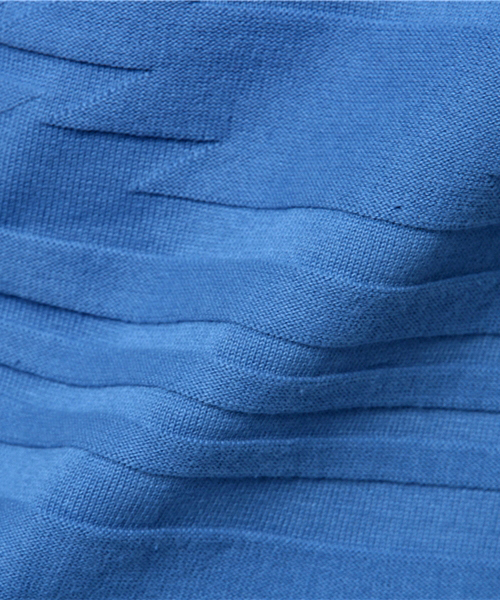 VENCEEXCHANGE（ヴァンスエクスチェンジ）の「ニットオルテガグラデTシャツ               （Tシャツ/カットソー・メンズ・ライトブルー/ネイビー/ブルー・MEDIUM/LARGE）」の9枚目の写真