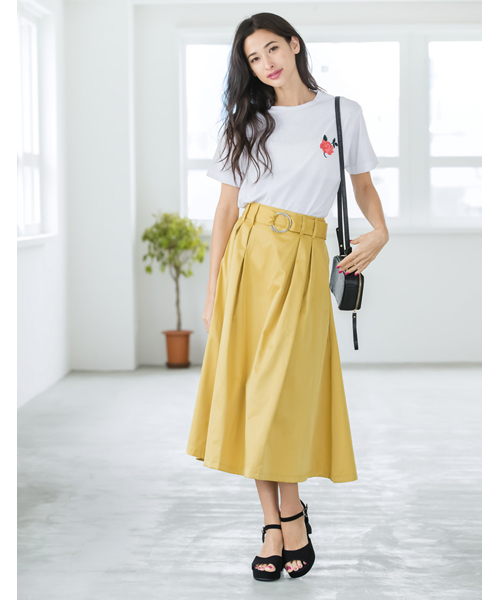 Re:EDIT（リエディ）の「[抜け感たっぷりな華奢見えサンダル]アンクルストラップチャンキーヒールサンダルシューズ/サンダル/ヒールサンダル[リエディ]（サンダル・レディース・ホワイト/マスタード/ピンク/レッド/ウッド/ブルー/ブラック/キャメル・X-LARGE/SMALL/LARGE/MEDIUM）」の14枚目の写真