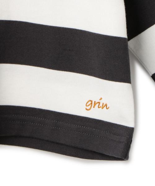 green label relaxing（グリーンレーベルリラクシング）の「【キッズ】ワイドボーダープルオーバー 8S（Tシャツ/カットソー・キッズ・ダークグレー/ワインレッド・135/115/125/105/95）」の6枚目の写真