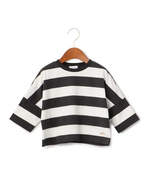 green label relaxing（グリーンレーベルリラクシング）の「【キッズ】ワイドボーダープルオーバー 8S（Tシャツ/カットソー・キッズ・ダークグレー/ワインレッド・135/115/125/105/95）」の10枚目の写真