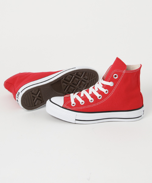CONVERSE（コンバース）の「CONVERSE コンバース オール スター ハイ / ALL STAR HI 32060182（スニーカー・レディース・レッド・22.0cm/25.5cm/24.5cm/22.5cm/26.5cm/23.5cm/23.0cm/25.0cm/26.0cm/24.0cm/27.0cm/27.5cm/28.0cm）」の2枚目の写真