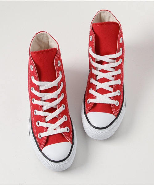 CONVERSE（コンバース）の「CONVERSE コンバース オール スター ハイ / ALL STAR HI 32060182（スニーカー・レディース・レッド・22.0cm/25.5cm/24.5cm/22.5cm/26.5cm/23.5cm/23.0cm/25.0cm/26.0cm/24.0cm/27.0cm/27.5cm/28.0cm）」の3枚目の写真
