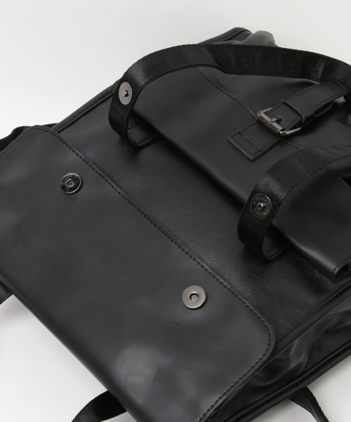 Fun & Daily（ファンアンドデイリー）の「2WAY Handle  Backpack（バックパック/リュック・メンズ・ブラック/ブラウン・FREE）」の7枚目の写真